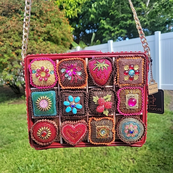 Mary Frances Sweet Indulgence Chocolate Box Bag Crossbody - Picture 8 of 11